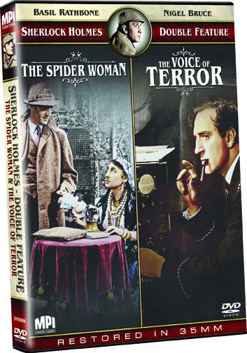 Sherlock Holmes Double Feature: The Spider Woman and The Voice of Terror - Box Art